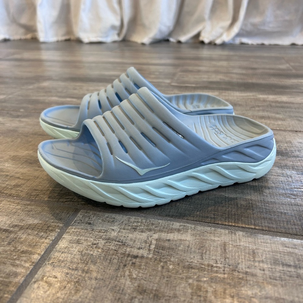 Hoka Blue Sport Sandals with Ergonomic Sole